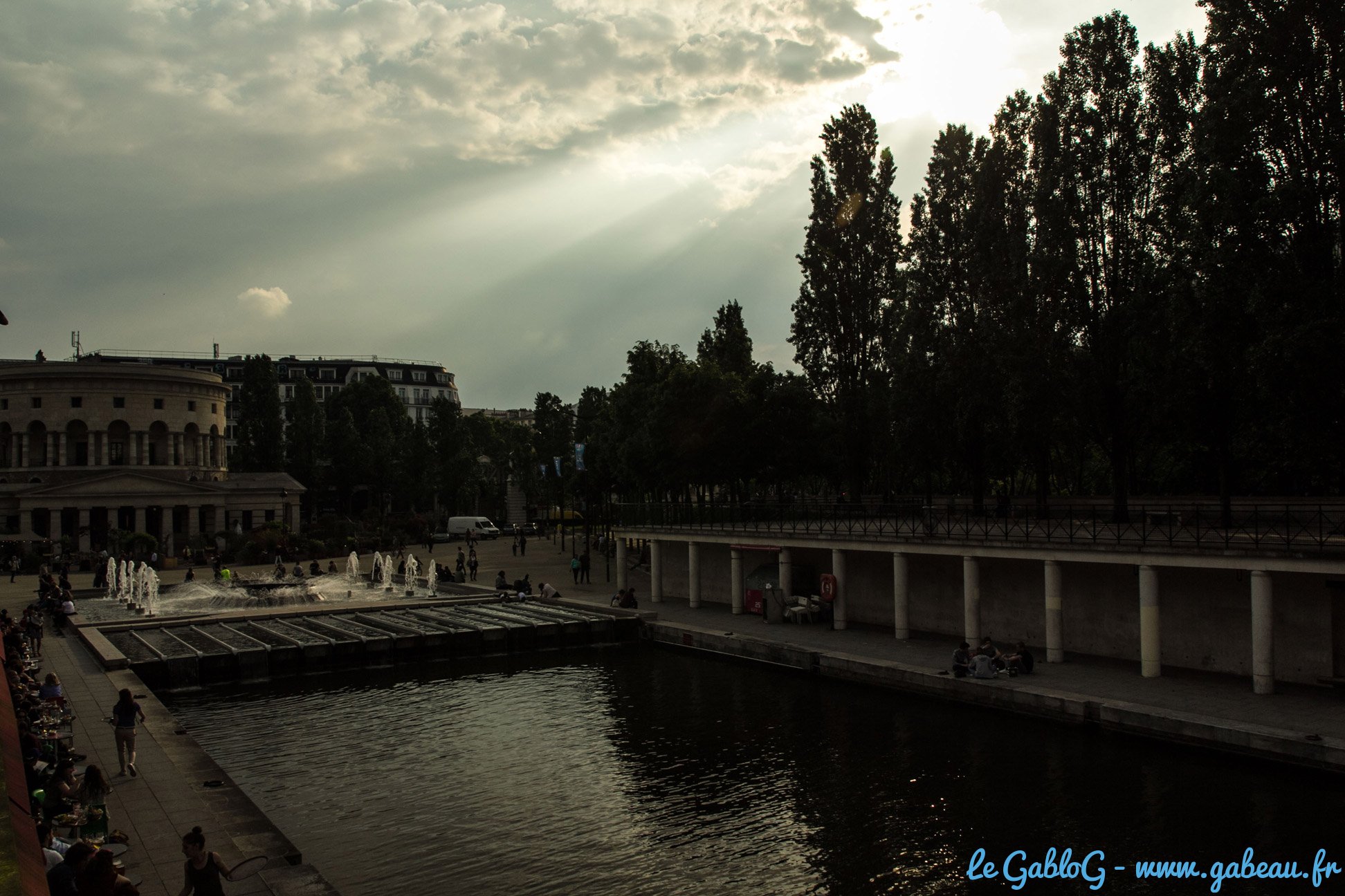 Vue du bassin de la Villettte