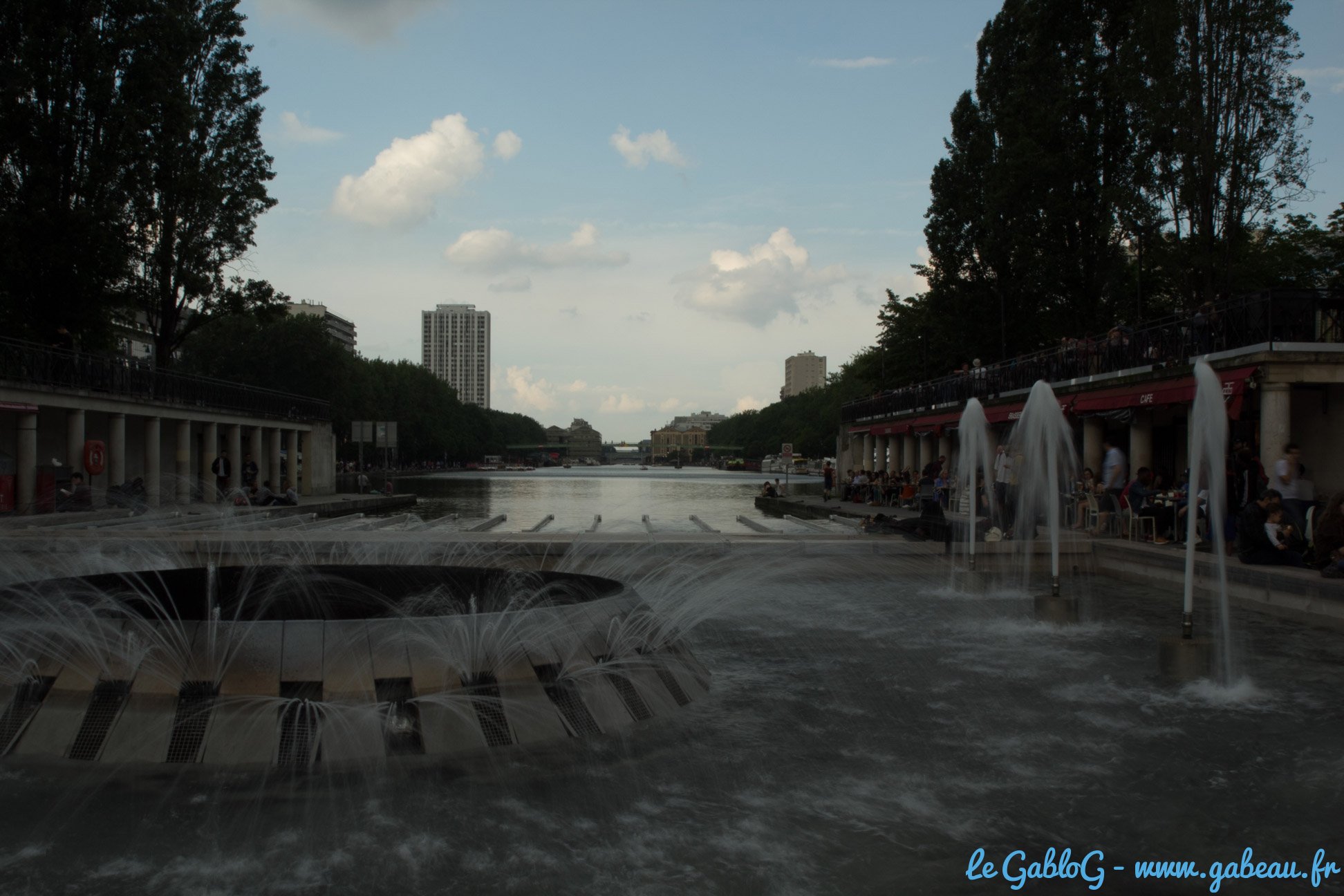 Vue du bassin de la Villettte
